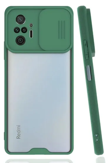 Newface Xiaomi Redmi Note 10 Pro Kılıf Platin Kamera Koruma Silikon - Yeşil resmi