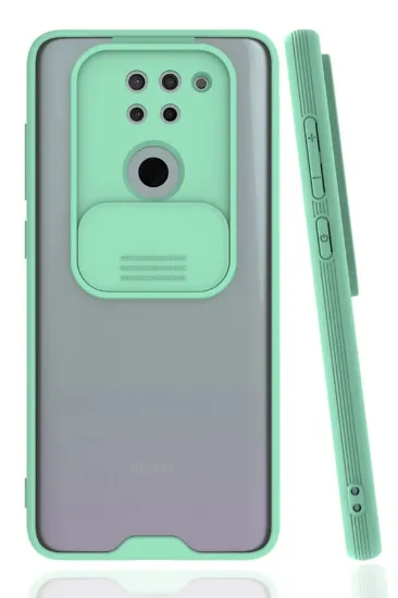Newface Xiaomi Redmi Note 9 Kılıf Platin Kamera Koruma Silikon - Açık Yeşil resmi
