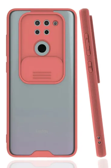 Newface Xiaomi Redmi Note 9 Kılıf Platin Kamera Koruma Silikon - Pembe resmi