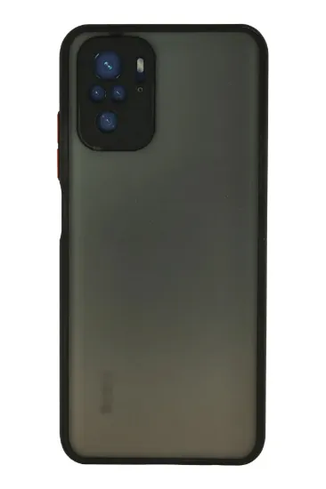 Newface Xiaomi Redmi Note 10 Kılıf Montreal Silikon Kapak - Siyah resmi