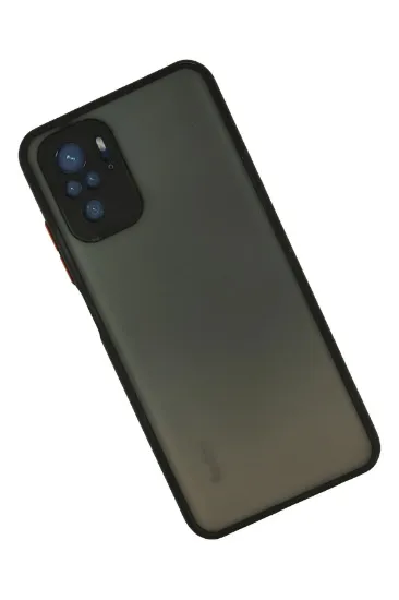 Newface Xiaomi Redmi Note 10 Kılıf Montreal Silikon Kapak - Siyah resmi