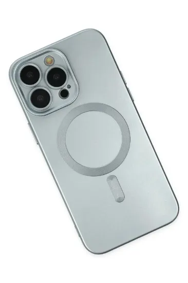 Newface iPhone 14 Pro Kılıf Moshi Lens Magneticsafe Silikon - Sierra Blue resmi