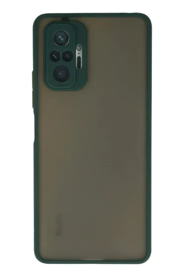 Newface Xiaomi Redmi Note 10 Pro Kılıf Montreal Silikon Kapak - Yeşil resmi