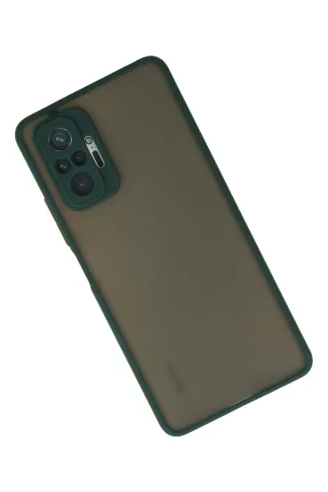 Newface Xiaomi Redmi Note 10 Pro Kılıf Montreal Silikon Kapak - Yeşil resmi
