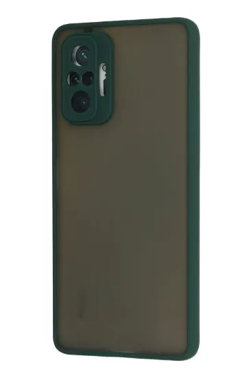Newface Xiaomi Redmi Note 10 Pro Kılıf Montreal Silikon Kapak - Yeşil resmi