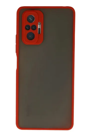 Newface Xiaomi Redmi Note 10 Pro Kılıf Montreal Silikon Kapak - Kırmızı resmi