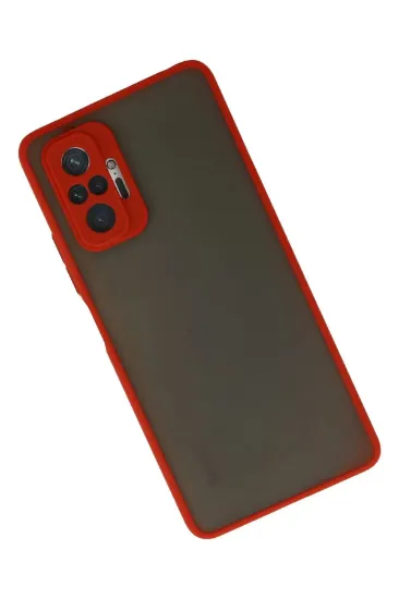 Newface Xiaomi Redmi Note 10 Pro Kılıf Montreal Silikon Kapak - Kırmızı resmi