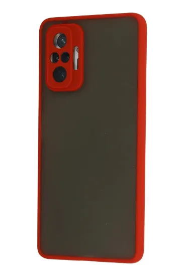 Newface Xiaomi Redmi Note 10 Pro Kılıf Montreal Silikon Kapak - Kırmızı resmi