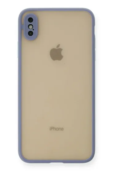 Newface iPhone XS Max Kılıf Montreal Silikon Kapak - Gri resmi