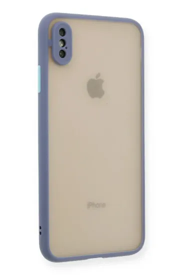 Newface iPhone XS Max Kılıf Montreal Silikon Kapak - Gri resmi