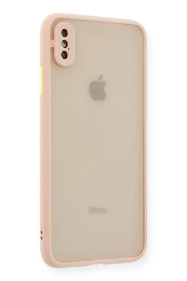 Newface iPhone XS Max Kılıf Montreal Silikon Kapak - Pembe resmi