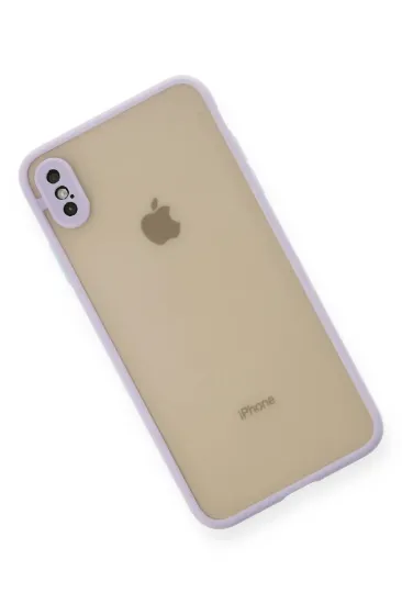 Newface iPhone XS Max Kılıf Montreal Silikon Kapak - Mor resmi
