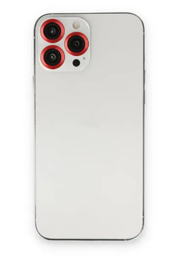 Newface iPhone 14 Pro Max Metal Kamera Lens - Kırmızı resmi