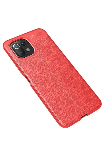 Newface Xiaomi Mİ 11 Lite Kılıf Auto Focus Kapak - Kırmızı resmi