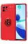 Newface Xiaomi Mİ 11 Lite Kılıf Range Yüzüklü Silikon - Kırmızı resmi