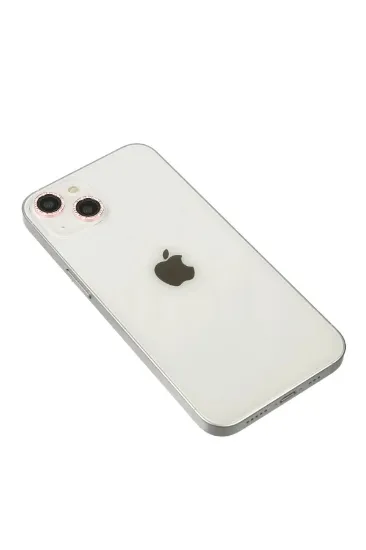 Newface iPhone 14 Diamond Kamera Lens - Pembe resmi