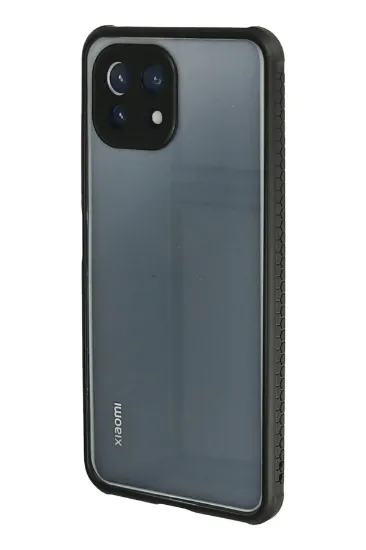 Newface Xiaomi Mİ 11 Lite Kılıf Miami Şeffaf Silikon - Siyah resmi
