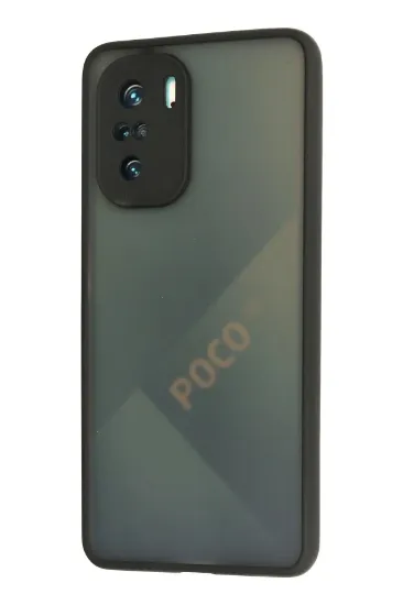 Newface Xiaomi Poco F3 Kılıf Montreal Silikon Kapak - Siyah resmi