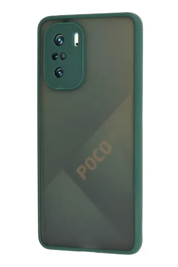 Newface Xiaomi Poco F3 Kılıf Montreal Silikon Kapak - Yeşil resmi