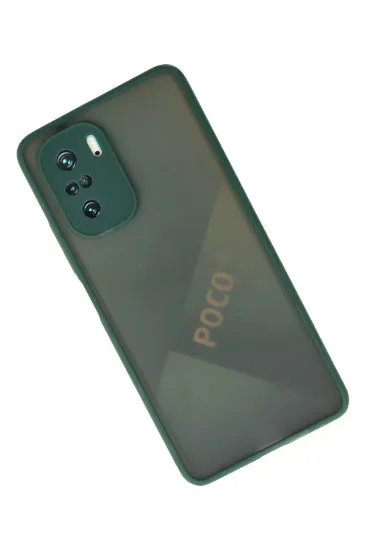 Newface Xiaomi Poco F3 Kılıf Montreal Silikon Kapak - Yeşil resmi