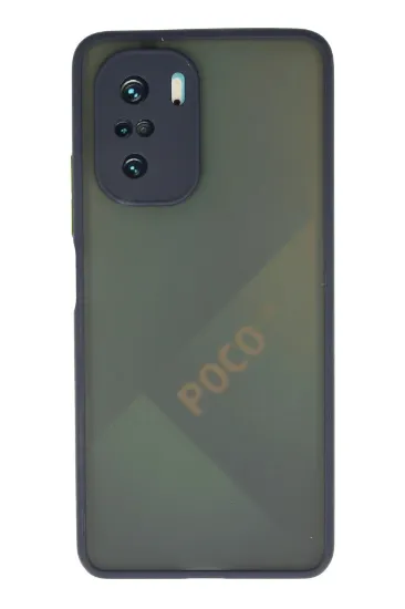 Newface Xiaomi Poco F3 Kılıf Montreal Silikon Kapak - Lacivert resmi
