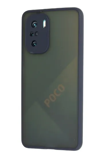 Newface Xiaomi Poco F3 Kılıf Montreal Silikon Kapak - Lacivert resmi