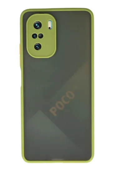 Newface Xiaomi Poco F3 Kılıf Montreal Silikon Kapak - Açık Yeşil resmi