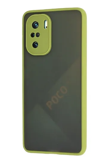 Newface Xiaomi Poco F3 Kılıf Montreal Silikon Kapak - Açık Yeşil resmi