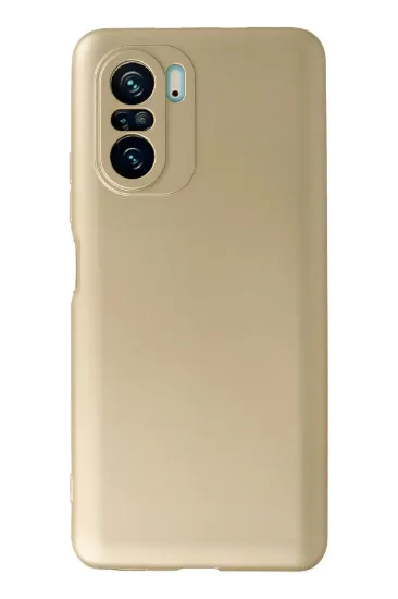 Newface Xiaomi Poco F3 Kılıf First Silikon - Gold resmi