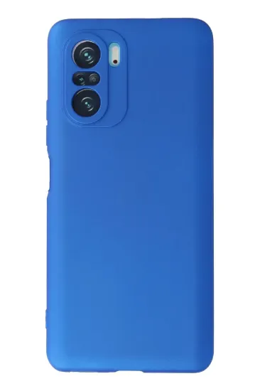 Newface Xiaomi Poco F3 Kılıf First Silikon - Mavi resmi