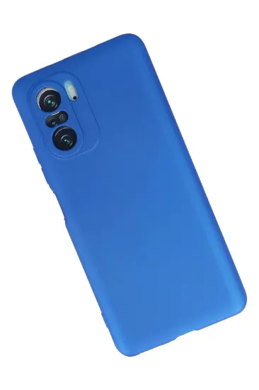 Newface Xiaomi Poco F3 Kılıf First Silikon - Mavi resmi