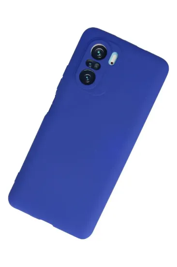 Newface Xiaomi Poco F3 Kılıf First Silikon - Lacivert resmi