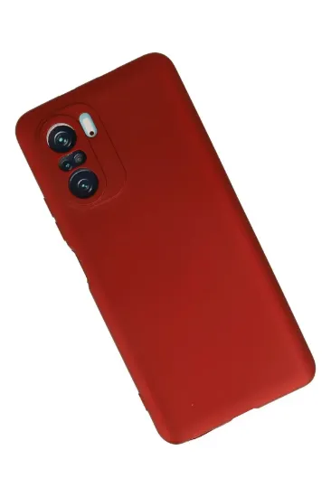 Newface Xiaomi Poco F3 Kılıf First Silikon - Kırmızı resmi