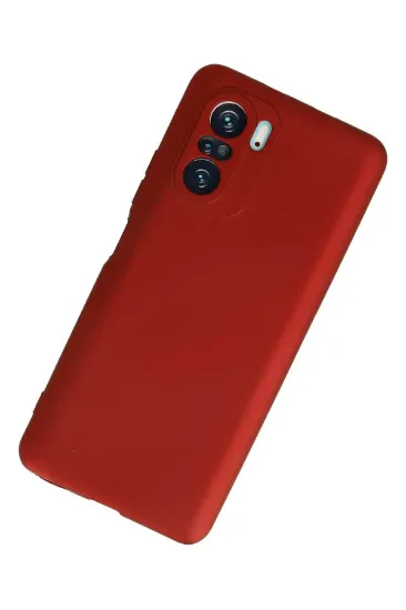 Newface Xiaomi Poco F3 Kılıf First Silikon - Kırmızı resmi