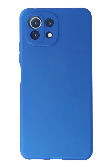 Newface Xiaomi Mİ 11 Lite Kılıf First Silikon - Mavi resmi