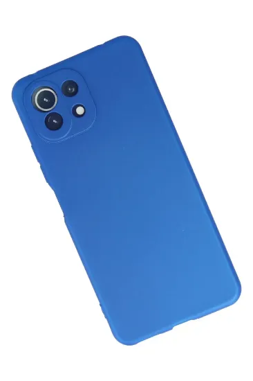 Newface Xiaomi Mİ 11 Lite Kılıf First Silikon - Mavi resmi