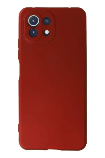 Newface Xiaomi Mİ 11 Lite Kılıf First Silikon - Kırmızı resmi