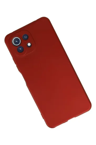 Newface Xiaomi Mİ 11 Lite Kılıf First Silikon - Kırmızı resmi