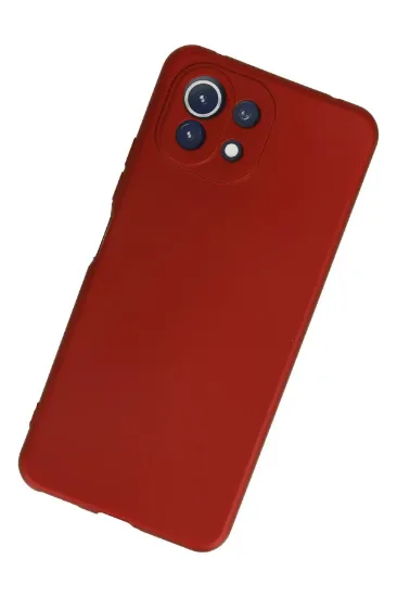 Newface Xiaomi Mİ 11 Lite Kılıf First Silikon - Kırmızı resmi