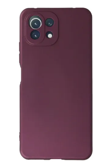 Newface Xiaomi Mİ 11 Lite Kılıf First Silikon - Mürdüm resmi