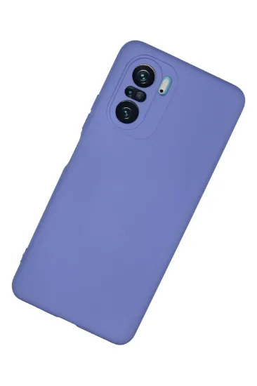 Newface Xiaomi Poco F3 Kılıf Nano içi Kadife Silikon - Lila resmi