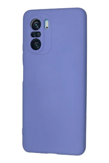 Newface Xiaomi Poco F3 Kılıf Nano içi Kadife Silikon - Lila resmi