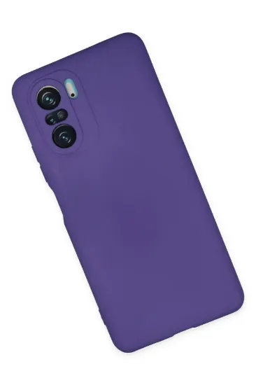 Newface Xiaomi Poco F3 Kılıf Nano içi Kadife Silikon - Mor resmi