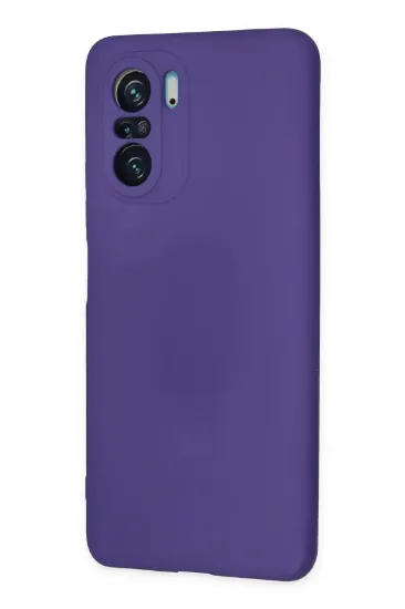 Newface Xiaomi Poco F3 Kılıf Nano içi Kadife Silikon - Mor resmi