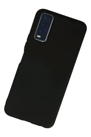Newface Vivo Y11S Kılıf Nano içi Kadife Silikon - Siyah resmi