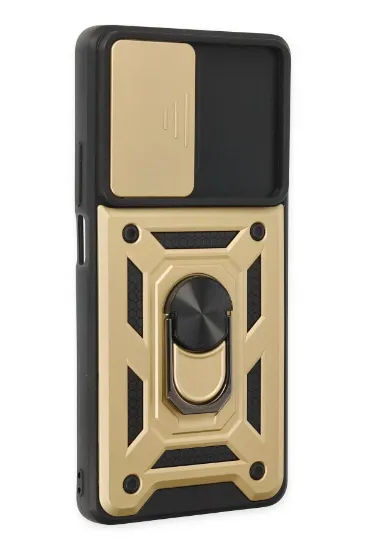 Newface Xiaomi Mi 11T Pro Kılıf Pars Lens Yüzüklü Silikon - Gold resmi