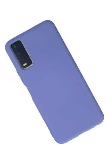 Newface Vivo Y11S Kılıf Nano içi Kadife Silikon - Lila resmi