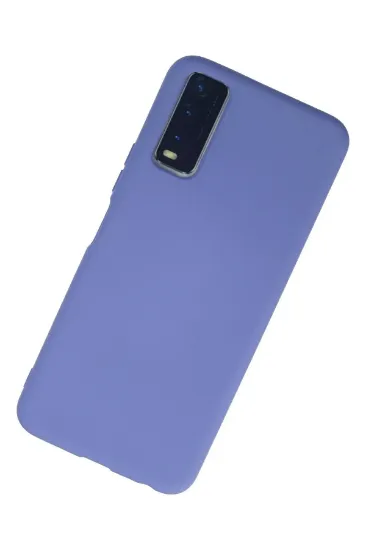 Newface Vivo Y11S Kılıf Nano içi Kadife Silikon - Lila resmi