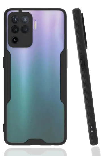Newface Oppo Reno 5 Lite Kılıf Platin Silikon - Siyah resmi