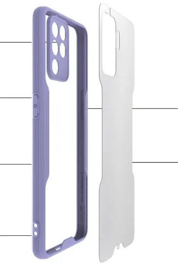 Newface Oppo Reno 5 Lite Kılıf Platin Silikon - Sarı resmi